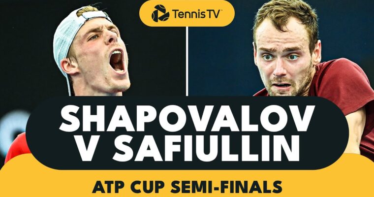 Quality Denis Shapovalov Vs Roman Safiullin Battle | ATP Cup 2022 ...