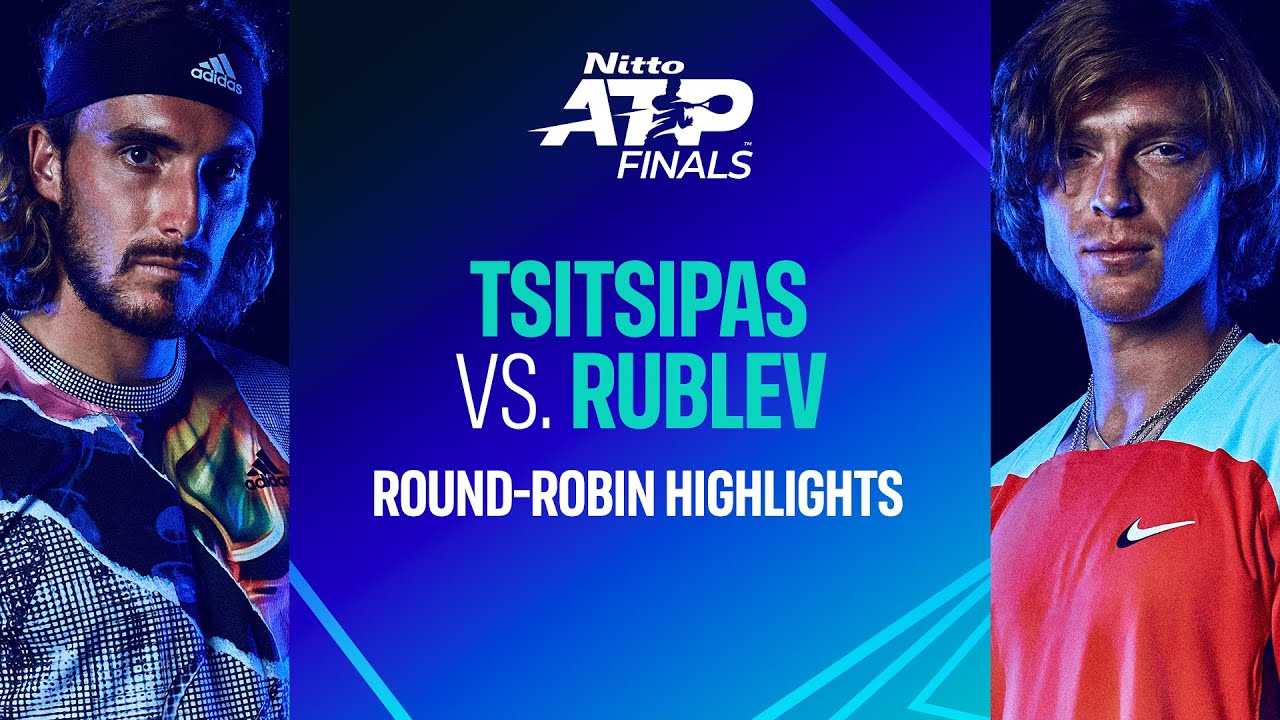 Andrey Rublev vs Stefanos Tsitsipas Nitto ATP Finals テニスはフラミンゴにまかせろ