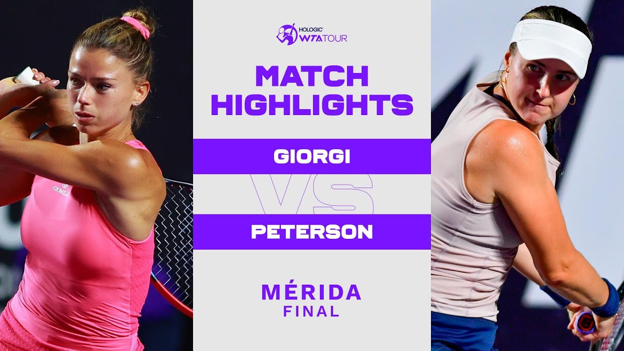 Camila vs. Rebecca Peterson 2023 Mérida Final WTA Match