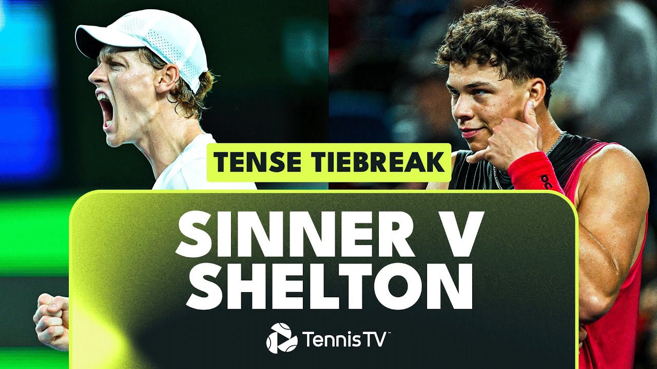 Jannik Sinner Vs Ben Shelton Tense Deciding Set Tiebreak Shanghai