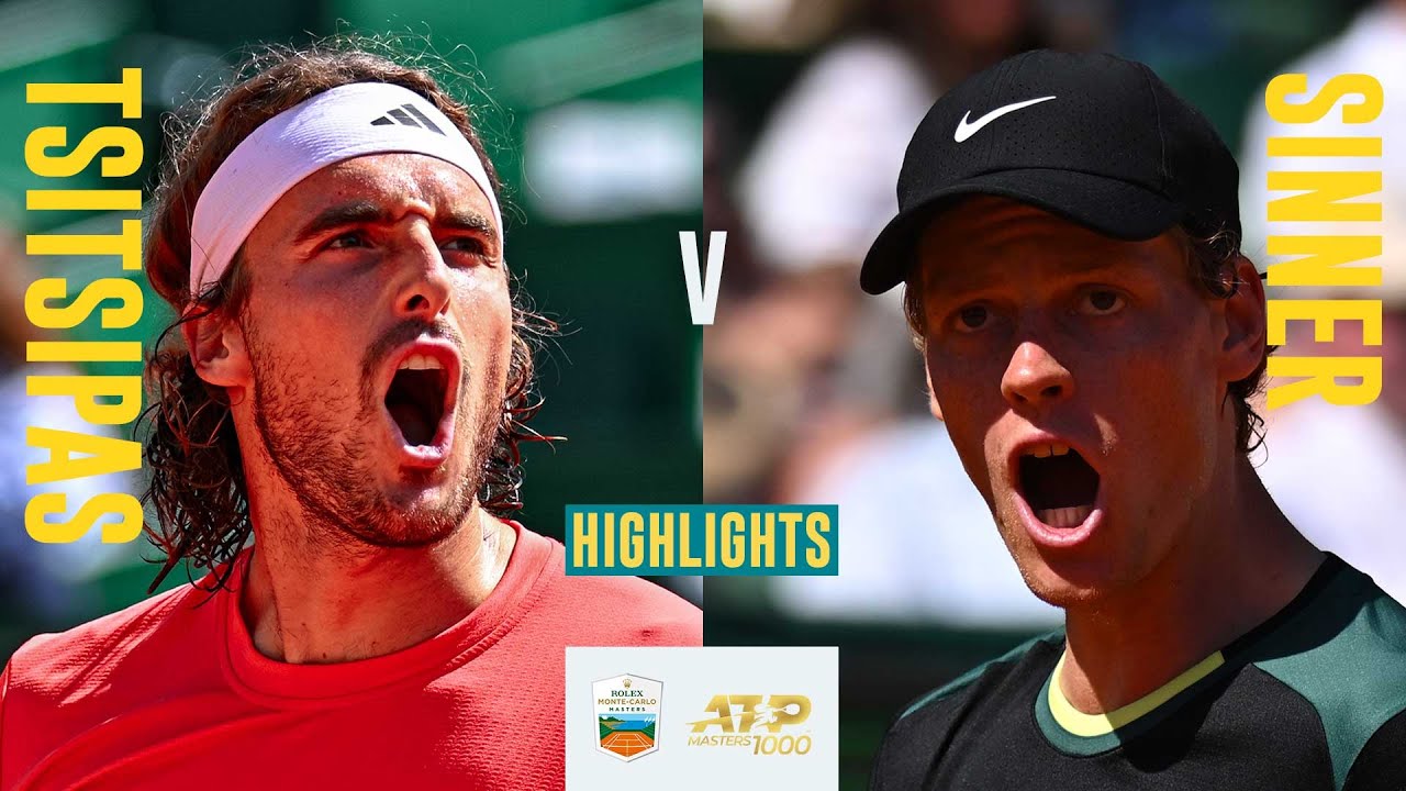 Stefanos Tsitsipas Vs Jannik Sinner Highlights Rolex Monte Carlo