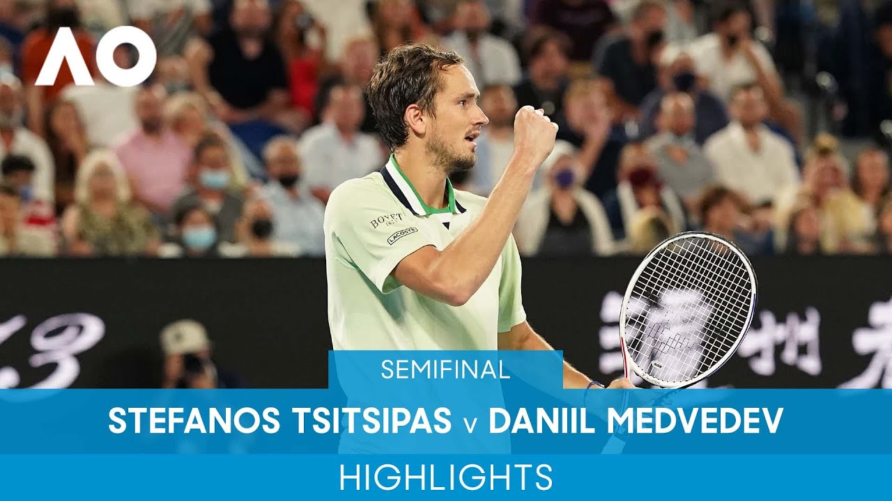 Stefanos Tsitsipas V Daniil Medvedev Highlights (SF) | Australian Open ...