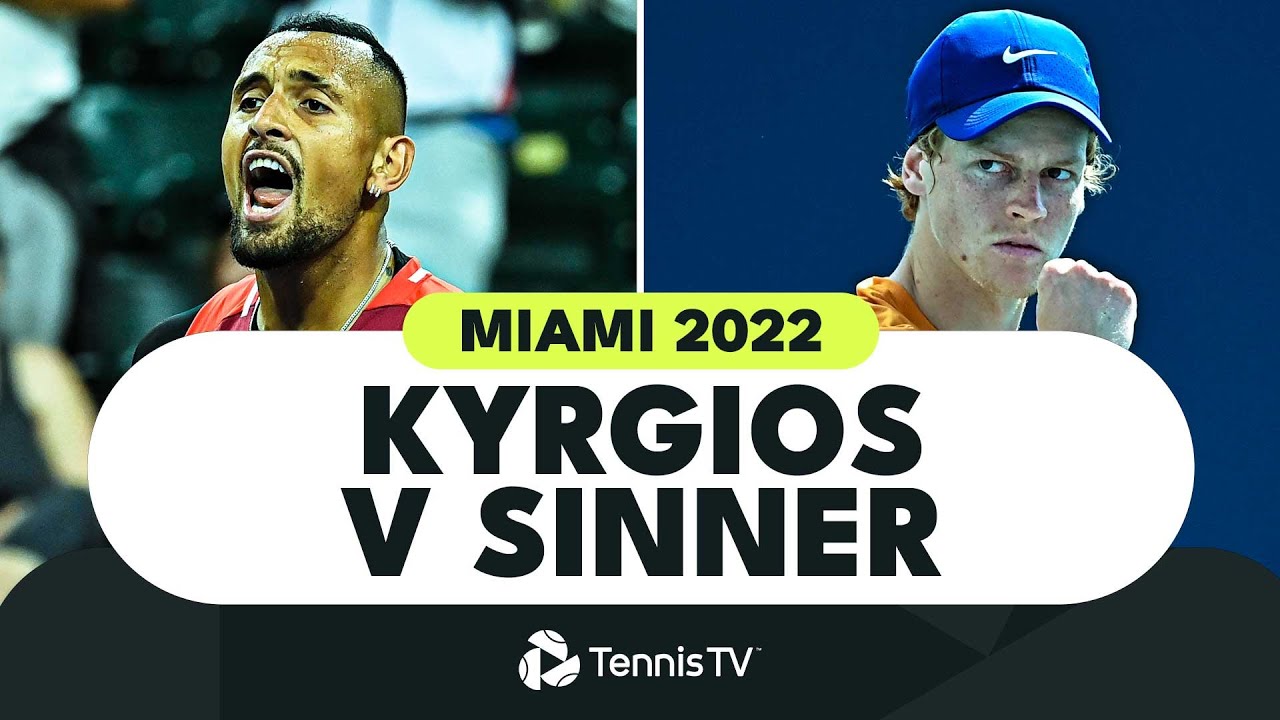 Nick Kyrgios Vs Jannik Sinner Highlights | Miami 2022 | テニスはフラミンゴにまかせろ！