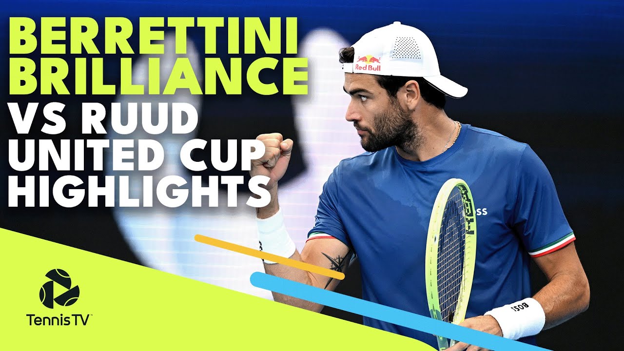 Matteo Berrettini Brilliance Vs Casper Ruud United Cup Highlights