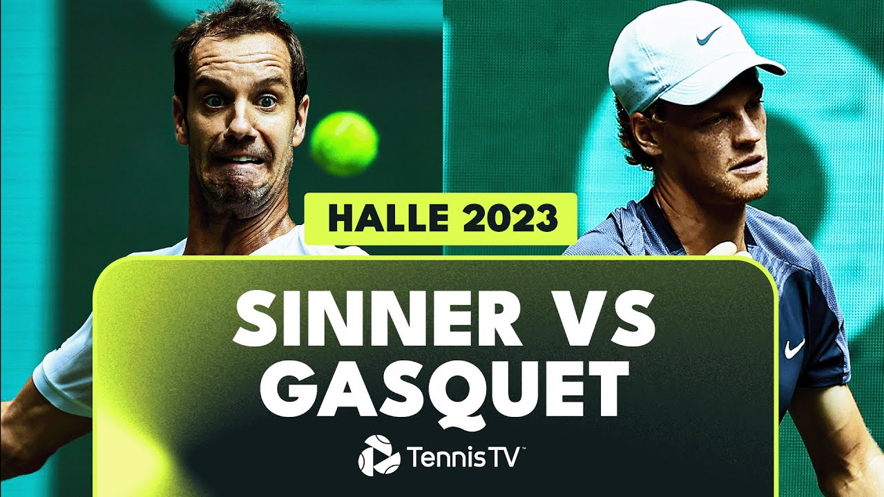 Jannik Sinner vs Richard Gasquet Highlights | Halle 2023 | テニスはフラミンゴにまかせろ！