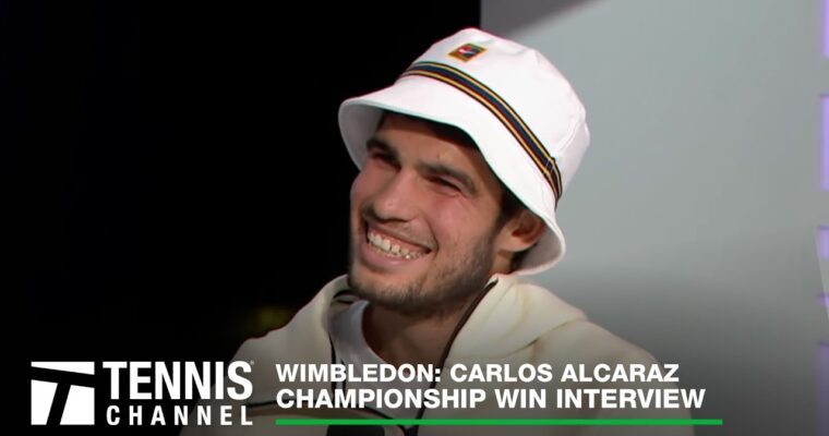 Carlos Alcaraz Shocks Djokovic Wins Wimbledon Title Wimbledon Championship Interview