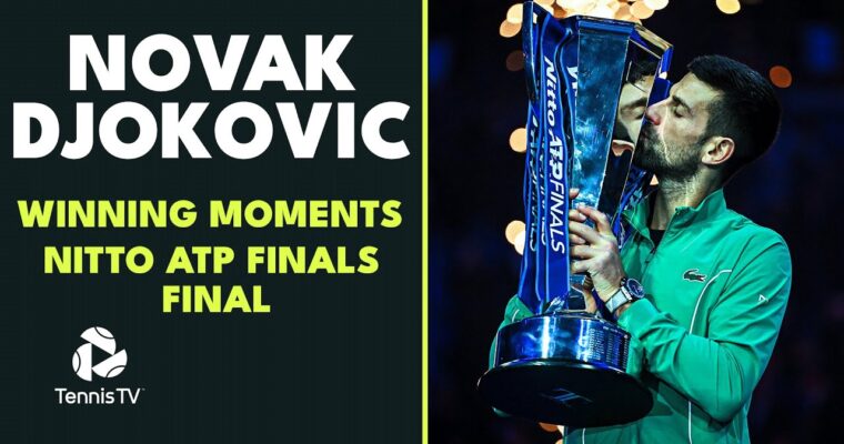 Novak Djokovic’s Championship Point, Trophy Lift And Presentation ...