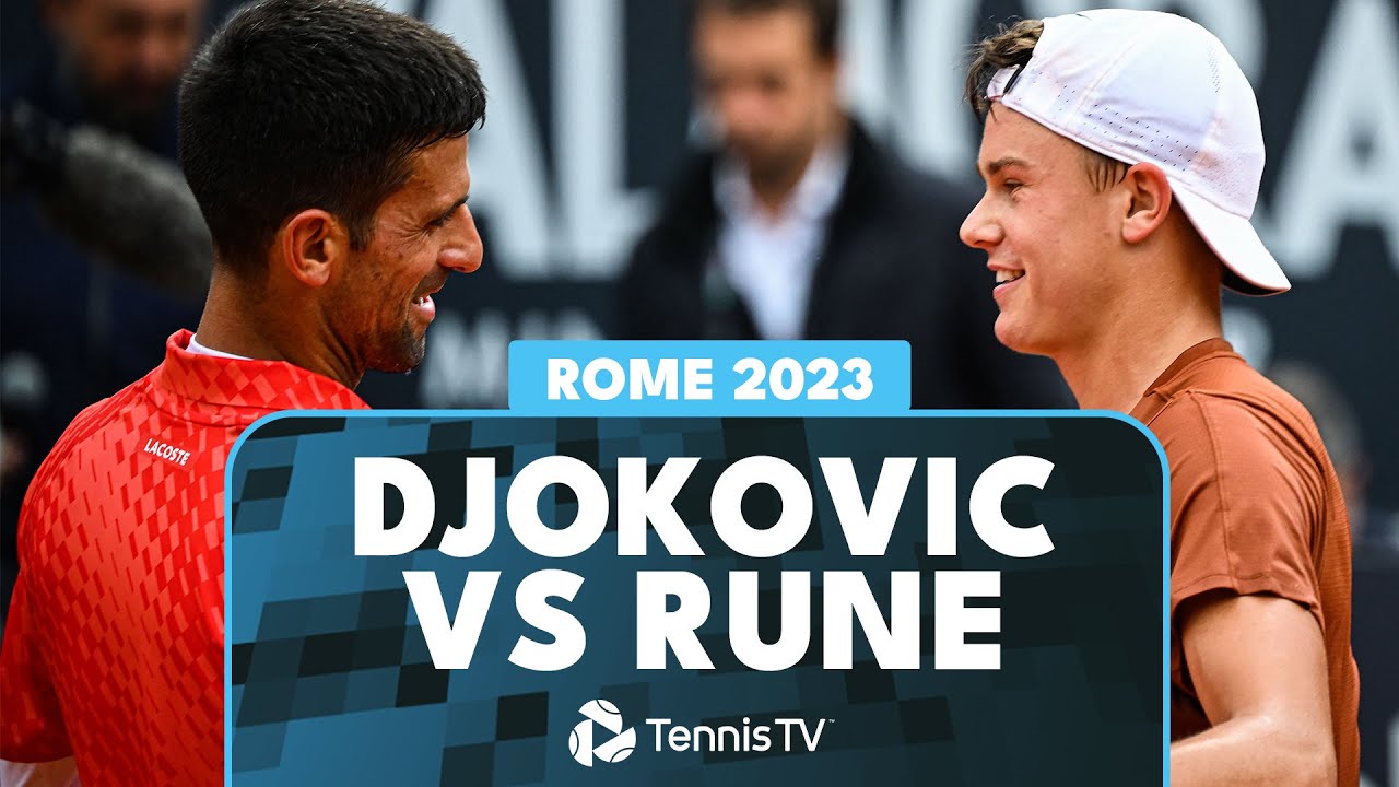 Novak Djokovic vs Holger Rune Extended Highlights | Rome 2023 Quarter ...