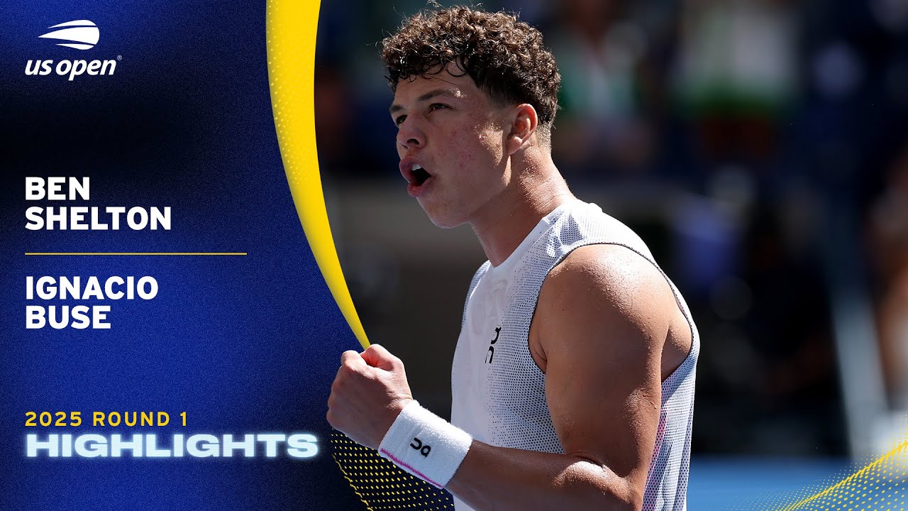 Ben Shelton vs. Ignacio Buse Highlights | 2025 US Open Round 1 | テニスは ...